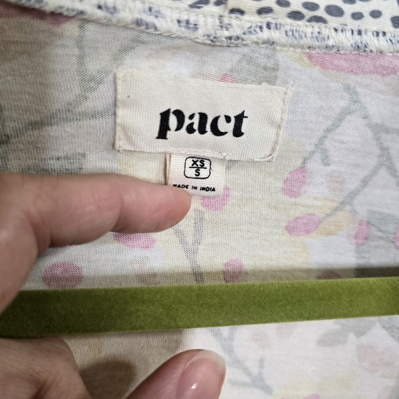 Pact The Staycation Short Robe Organic Cotton XS-Small - Picture 4 of 7